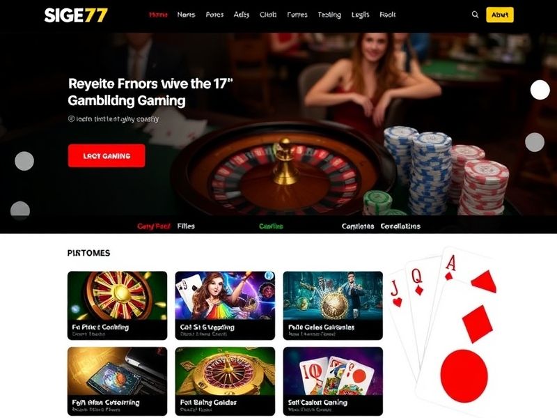 sige77.com is a leading online gambling hub offering a wide range of games including slots, poker, and live dealer options. Discover exclusive promotions, secure gameplay, and top-notch entertainment for players worldwide.
